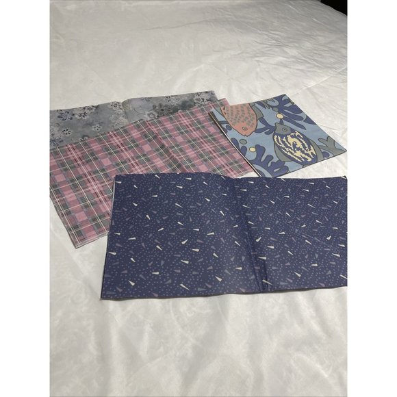 20x30 Inch Blue Fish Coral Wrapping Paper Sheets Set- 2 Papers & 2 Tissue Sheets - Picture 9 of 12